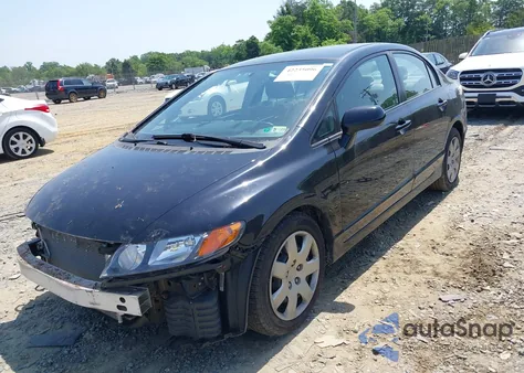 2008 Honda Civic Lx z USA, uszkodzony, nr VIN 2HGFA16548H321127